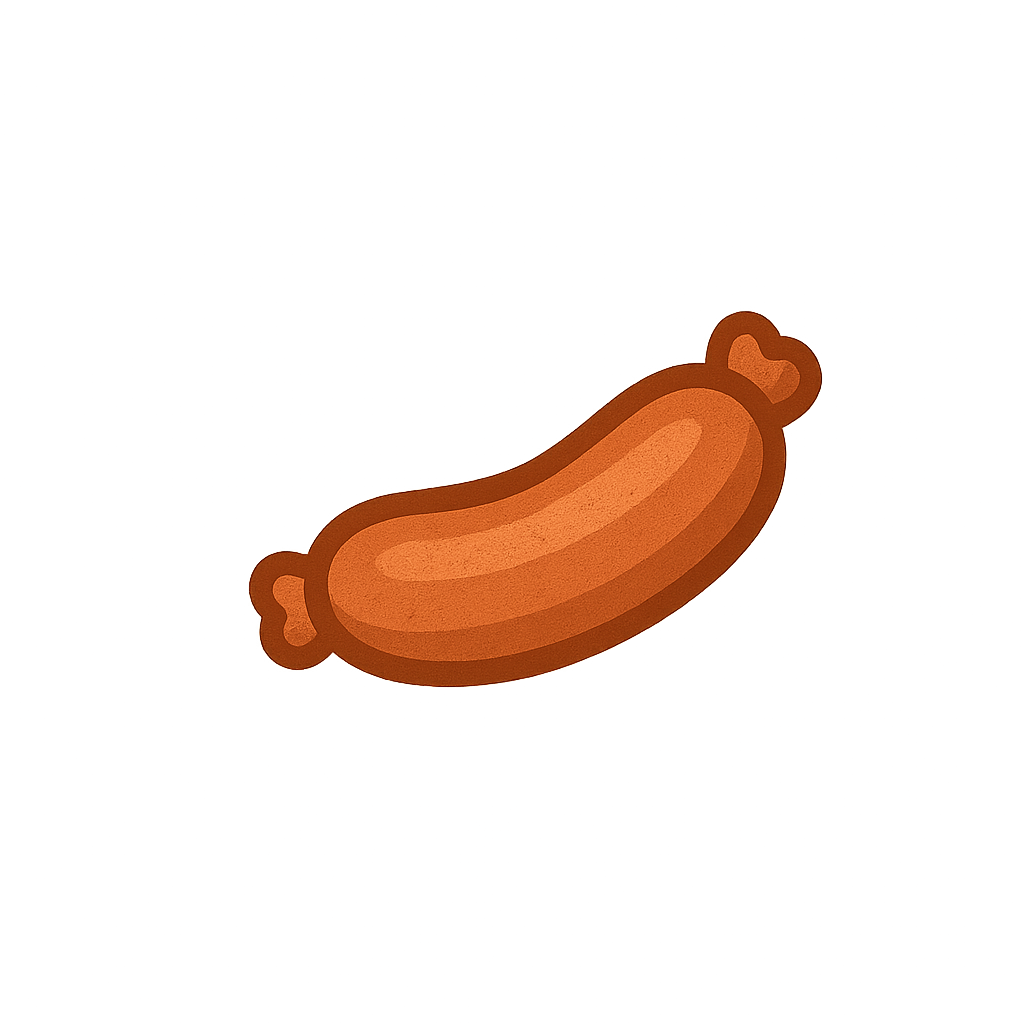 Illustration d'une faucisse végétale